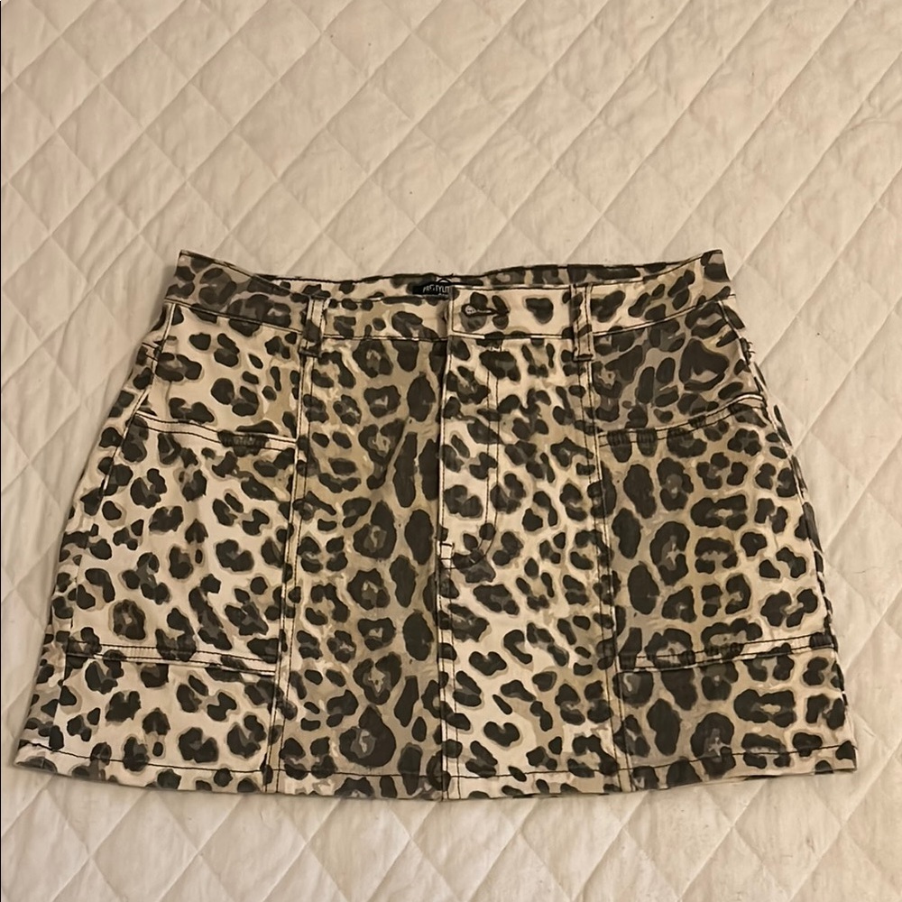 Leopard Print Skirt